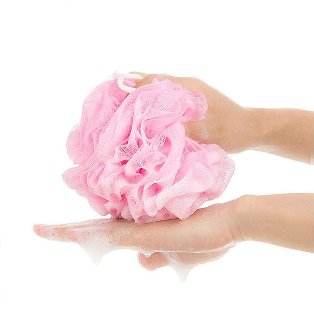 10 Pack of Bath Loofah Shower,Small Size Sponge Pouf Body Scrubber Exfoliator Scrubber Ball,Mesh Bath and Shower Sponge for Kids Women Men Body Wash Beauty & Personal Care Meirrnyyu