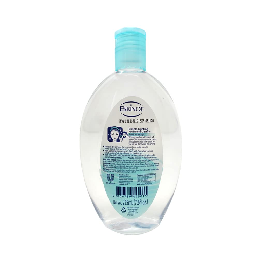 Eskinol Pimple Fighting Facial Deep Cleanser 225mL Beauty & Personal Care Eskinol