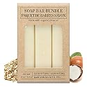 Olivia Care Exfoliating Bar Soap Pack by - 100% Natural & Organic - Infused with Shea Butter & Oats - Deep Clean, Refreshing, Moisturizing & Hydrating Beauty & Personal Care Olivia Care