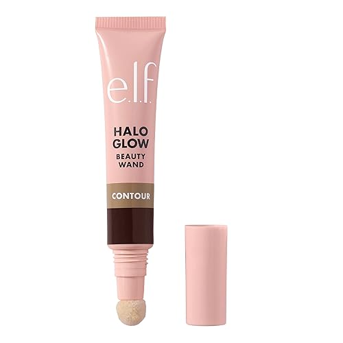 e.l.f. Halo Glow Contour Beauty Wand, Liquid Contour Wand For A Naturally Sculpted Look, Buildable Formula, Vegan , Deep/Rich Beauty & Personal Care e.l.f.