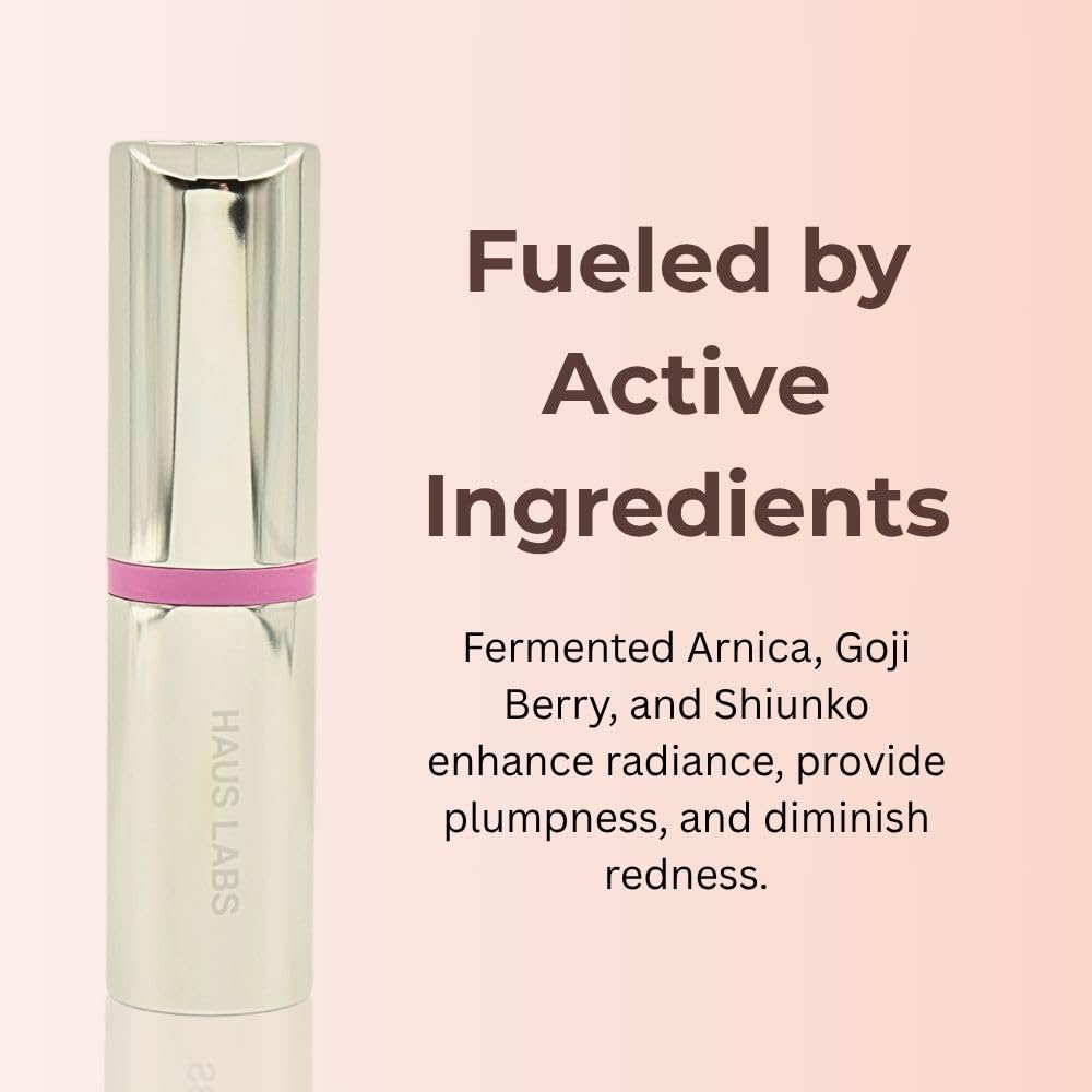 Haus Labs Color Fuse Longwear Hydrating Glassy Lip + Cheek Blush Balm Stick - Glassy Lilac
