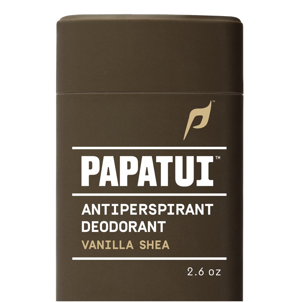 PAPATUI by Dwayne Johnson Triple Action Antiperspirant for Men - Sweat Control, Odor Neutralizer & Skin Nourishing - Vanilla Shea - 2.6 oz Beauty and Personal Care PAPATUI