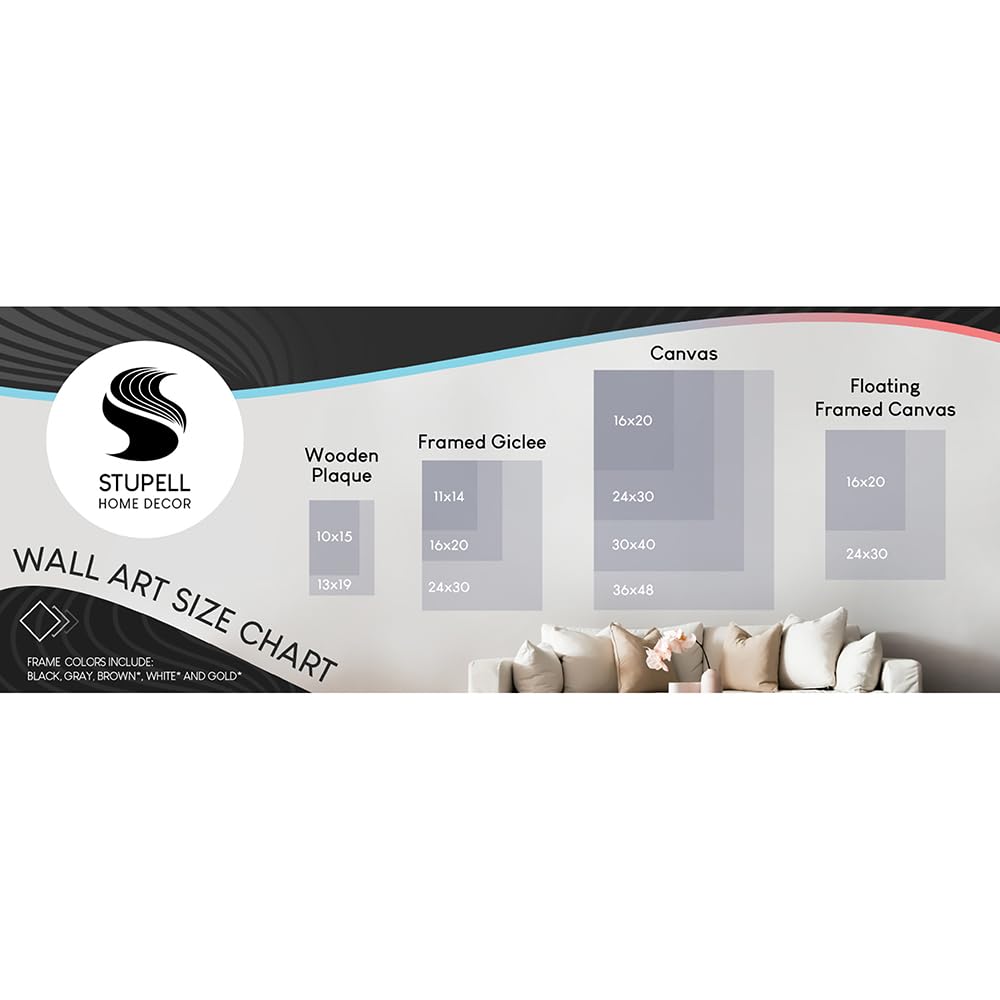 Stupell Industries La Toilette Aqua and Brown Scallop Shell Crest, Design by Bonnie Wrublesky Black Framed Wall Art, 24 x 30 Beauty & Personal Care Stupell Industries
