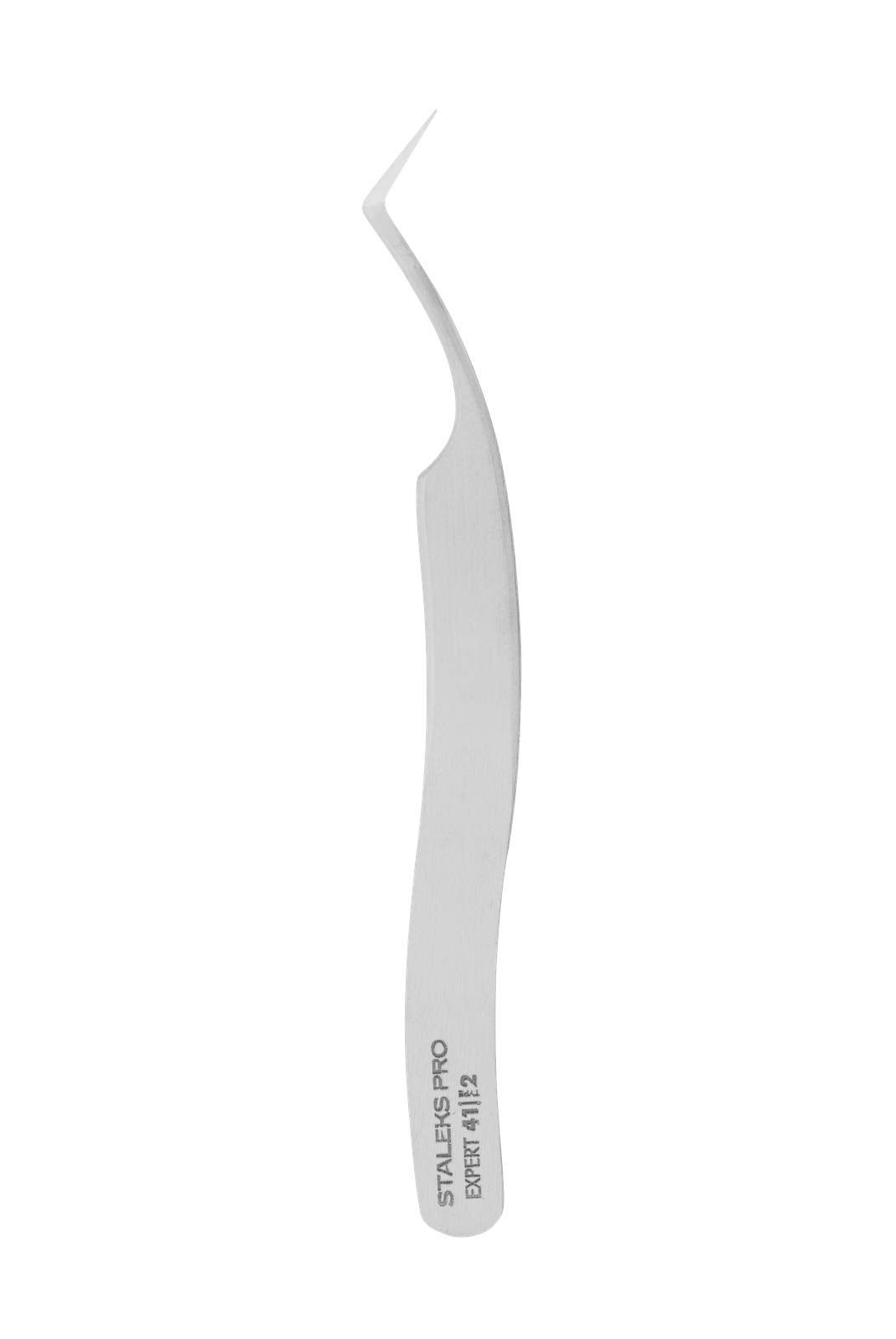 STALEKS PRO Expert 41 Type 2 Professional Eyelash Tweezers (L-Shaped 40°) - Stainless Steel for 2D-8D Volume Lash Extensions & Enhanced Visibility Beauty and Personal Care Staleks