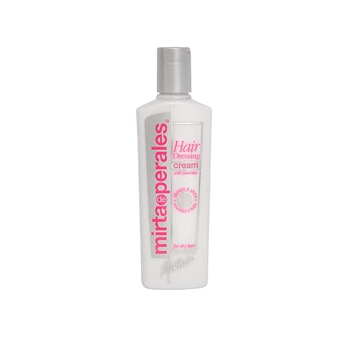Mirta De Perales Cream Hairdressing with Placenta for Dry, Dull & Frizz-Prone Hair | Daily Styling Cream with Soy Placenta Extract & Mineral Oil | Beauty & Personal Care Mirta De Perales