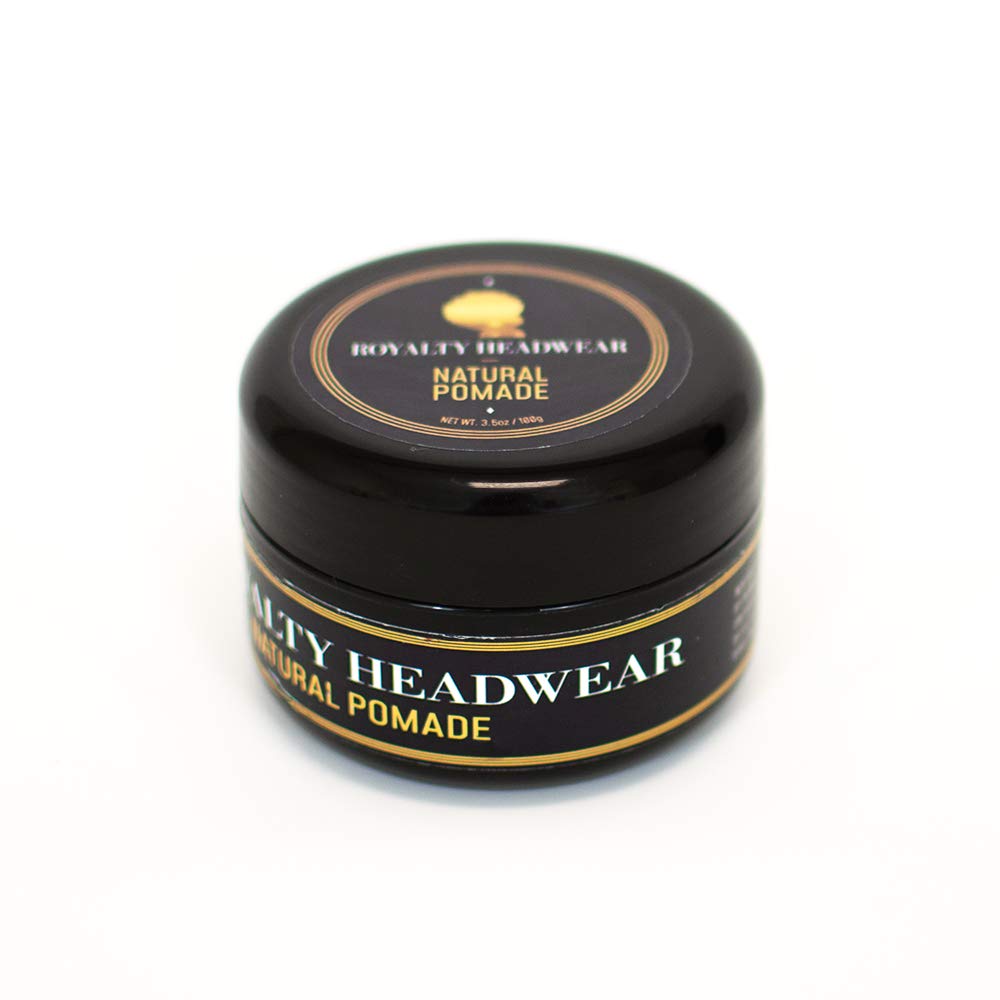 Royalty Headwear Natural Wave Pomade - Silky & Moisturized Hair, Strong Hold, Easy Wash - Men’s Grooming Supplies, Natural Ingredients (3.5oz) Beauty & Personal Care Royalty Headwear
