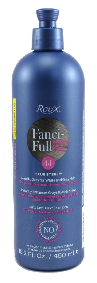 Roux Fanci-Full Rinse #41 True Steel 15.2 Ounce (449ml) (3 Pack) Beauty & Personal Care Roux