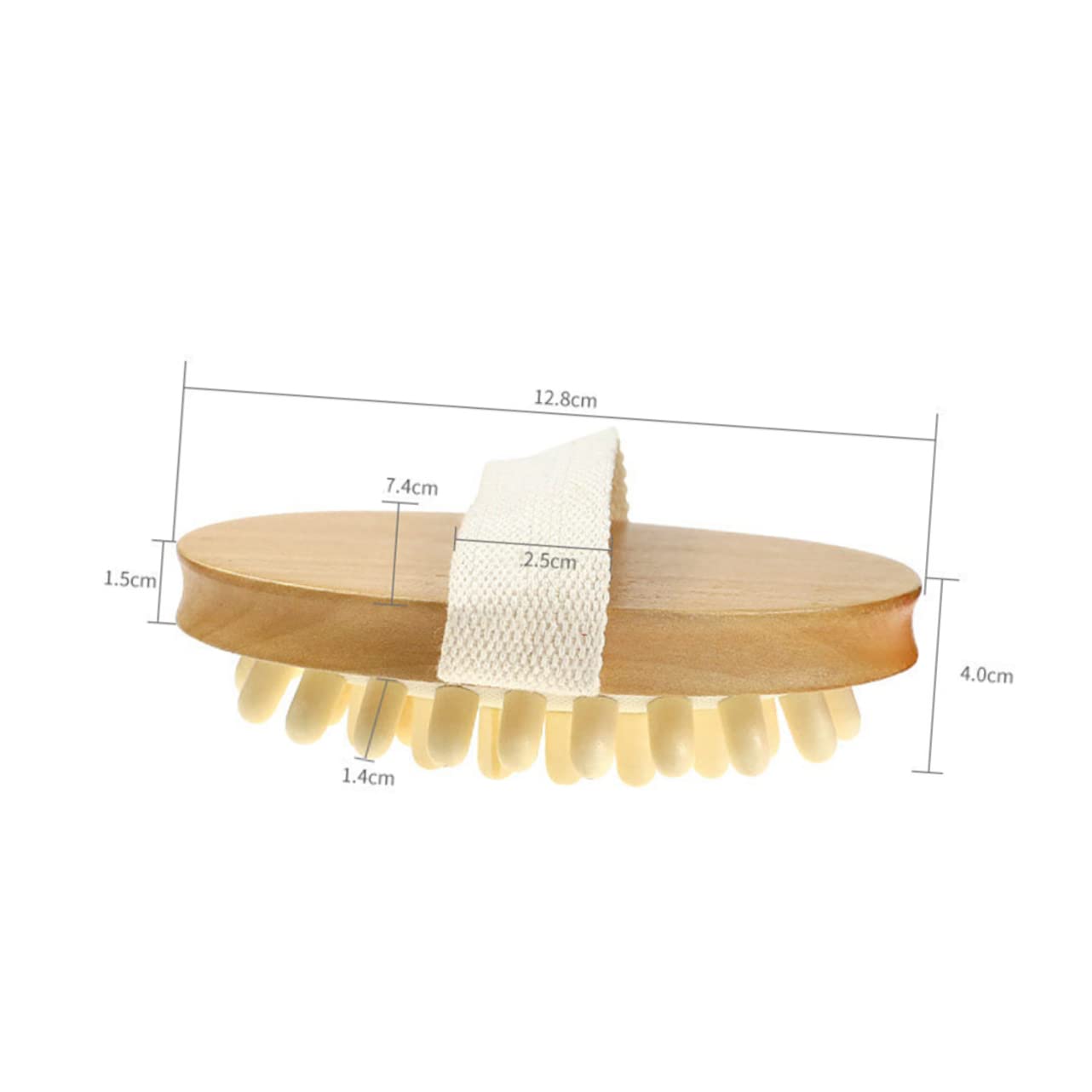 Beaupretty Wooden Spa Handheld Cushion Body Brush for Exfoliating Tool for Smooth Skin Invigorate Circulation Lymphatic Flow for Post Shower Use Beauty and Personal Care Beaupretty