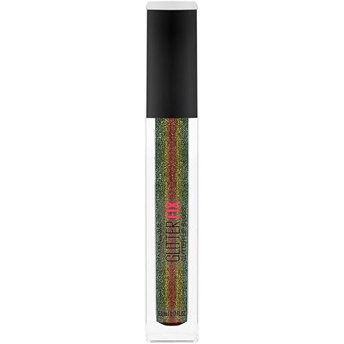Maybelline New York Lip Studio Glitter Fix Glitter Lip Gloss Makeup, Shadow Hunter, 0.17 fl. oz. Beauty & Personal Care MAYBELLINE