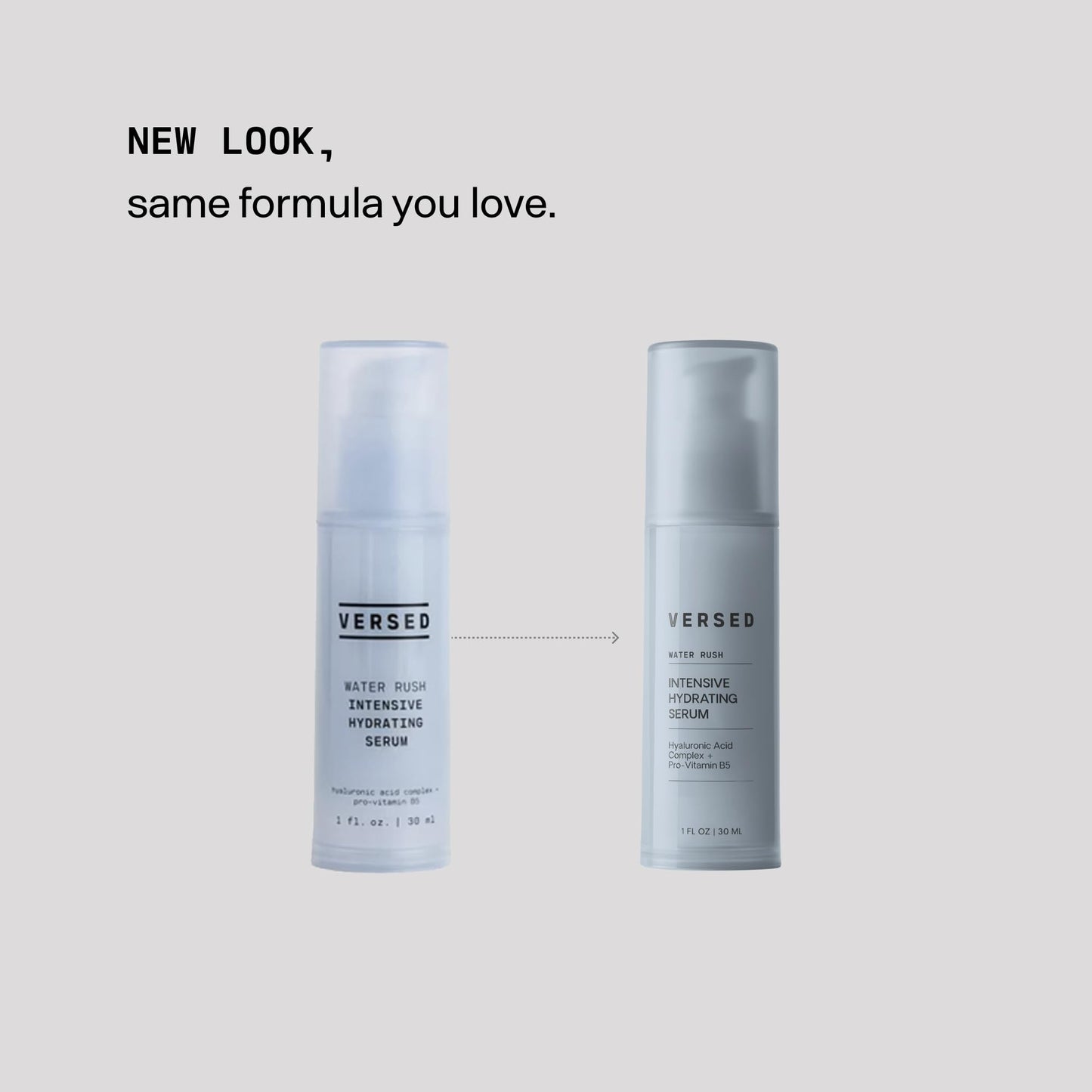 Versed Water Rush Intensive Hydrating Serum - Hyaluronic Acid Serums for Face with Vitamin B5 - Lightweight Face Serum for Dry Skin - Sensitive Beauty & Personal Care Versed