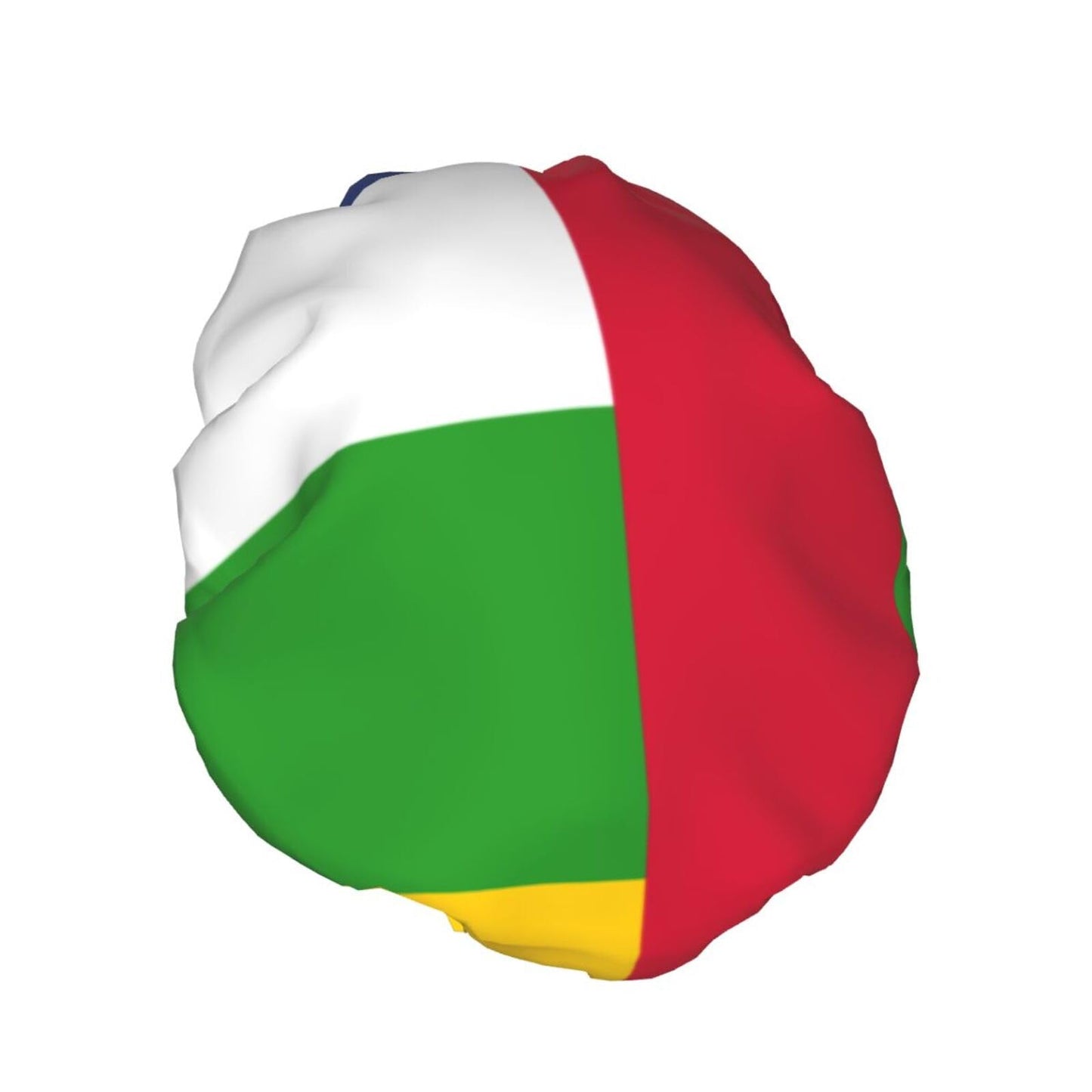 Central African Republic Flag Prints Shower Cap Double Layer Lined Waterproof Bathing Shower Hat Beauty and Personal Care Hayyett