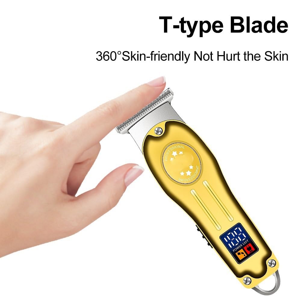 GLESVOWIO Mens Hair Clippers Professional Electric Trimmer Full Metal Men's Beard Clipper Beauty and Personal Care GLESVOWIO