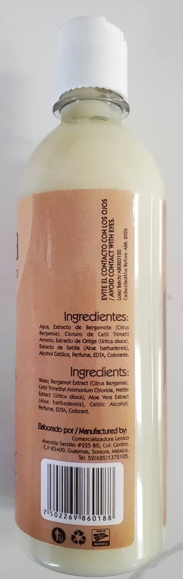 Set of Bergamot Shampoo and Conditioner 500ml, Shampoo y Acondicionador de Bergamota Beauty & Personal Care Bergamota