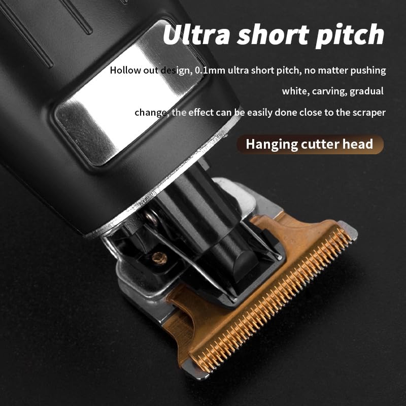 Professional Hair Clippers for Men Cordless & Corded - Rechargeable Barber Clipper & Trimmer Set with 4 Guide Combs for Home Haircuts Body Grooming Beauty and Personal Care GLESVOWIO