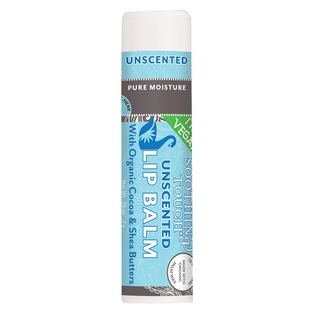 Soothing Touch Lip Balm, Vegan Unscented, 0.25 Ounce Beauty and Personal Care Soothing Touch