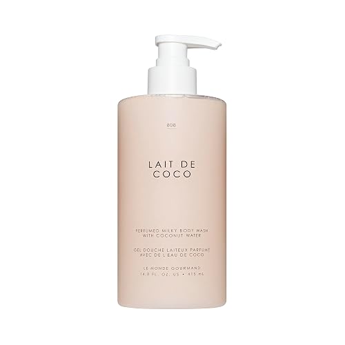 Le Monde Gourmand Lait de Coco Perfumed Milky Body Wash - 14 fl oz (414 ml) - Vanilla, Praline, Warm Notes Beauty & Personal Care Le Monde Gourmand