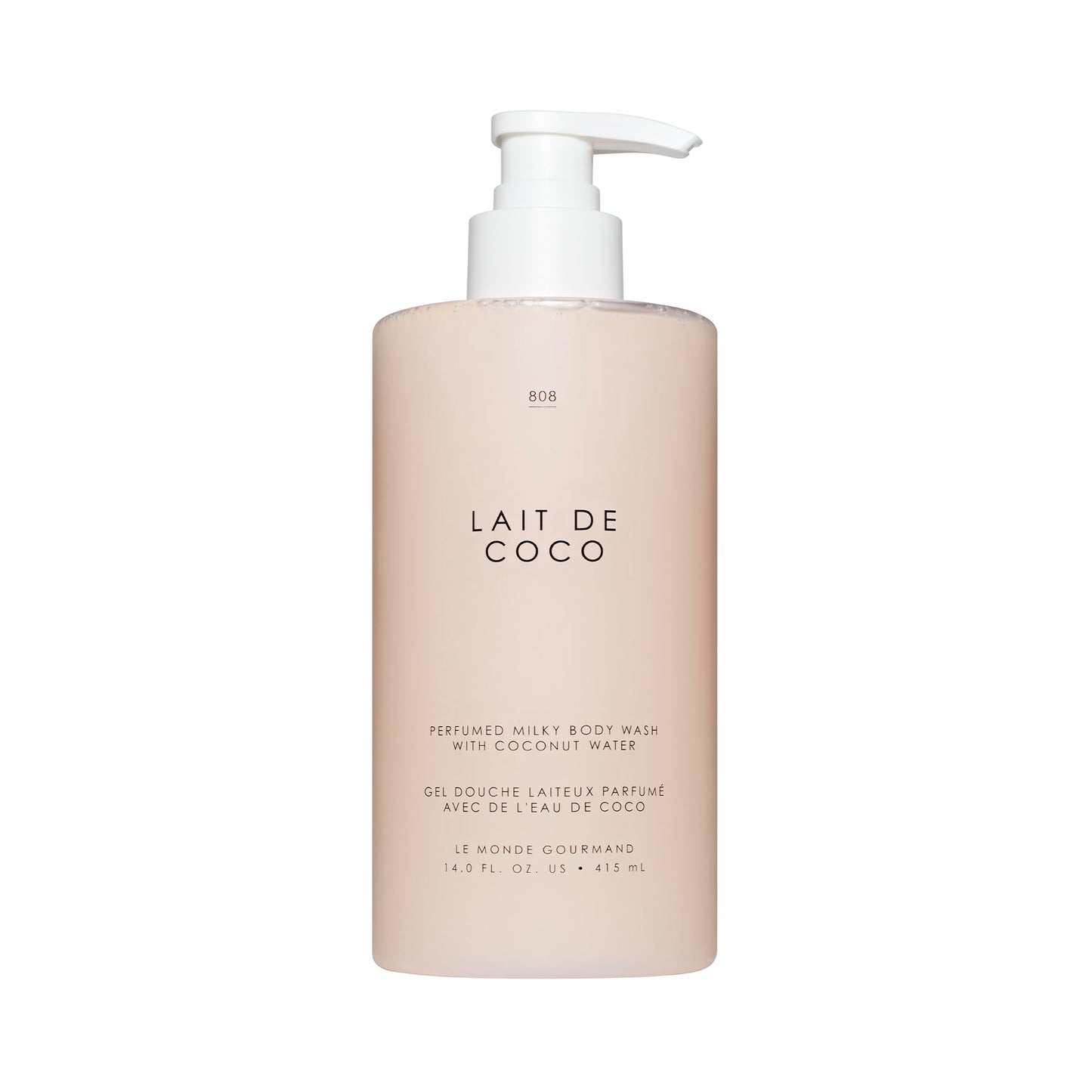 Le Monde Gourmand Lait de Coco Perfumed Milky Body Wash - 14 fl oz (414 ml) - Vanilla, Praline, Warm Notes Beauty & Personal Care Le Monde Gourmand