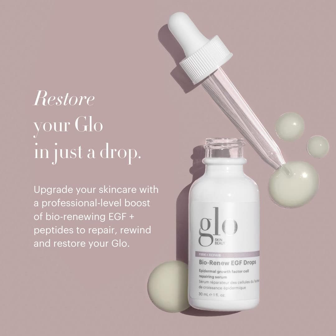 Glo Skin Beauty Bio-Renew EGF Drops Anti-Aging Firming Face Serum