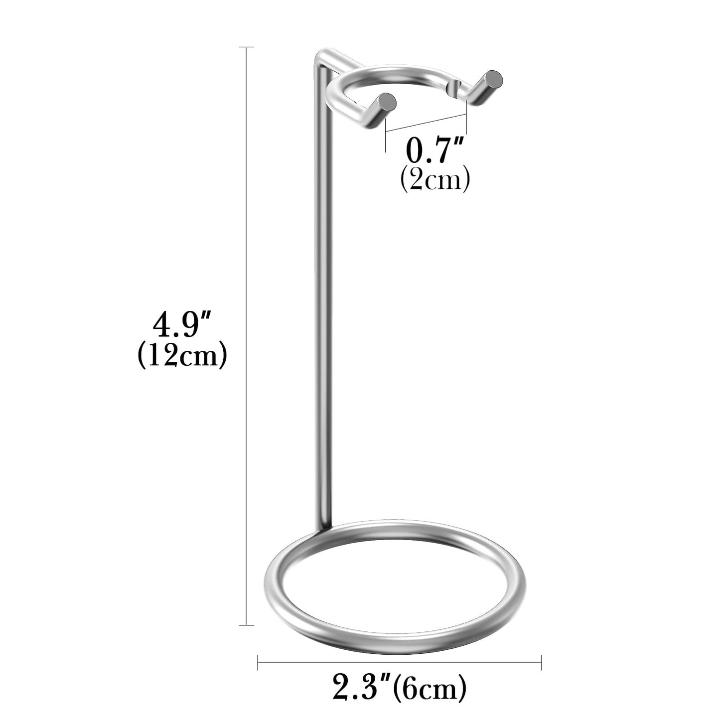 Linkidea 2 Pack Stainless Steel Safety Razor Stand, Travel Shaving Stand, Compatible with Gillette Fusion 5, ProShield, NFL Series, Long Handle Razor Beauty and Personal Care Linkidea