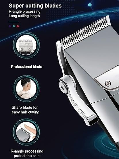 YREAJZVS Hair Clipper, Hair Trimmer IPX7 Waterproof Hair Clipper Adjustable Hair Cutting Machine Digital Power Display Electric Clippers(Green) Beauty and Personal Care YREAJZVS