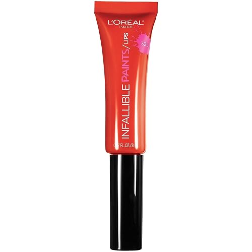 L'Oréal Paris Infallible PAINTS/LIPS, Orange Envy, 0.27 fl. oz. Beauty & Personal Care L'Oreal Paris