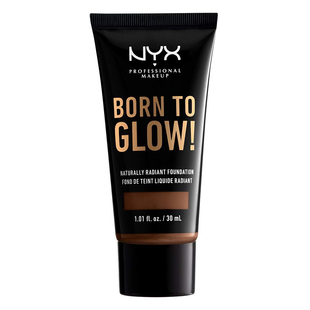 NYX PROFESSIONAL MAKEUP Born To Glow Naturally Radiant Foundation, Medium Coverage - Deep Rich Beauty & Personal Care NYX PROFESSIONAL MAKEUP