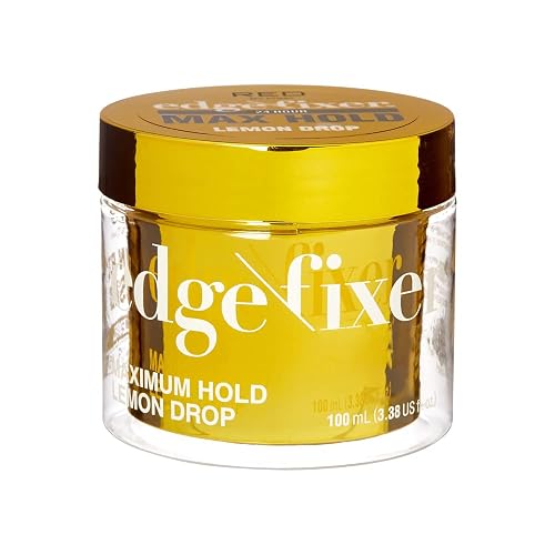 Red by Kiss Edge Fixer Hair Shine Gel, 24 Hour Max Hold, Non-Flaking, Biotin B7 Infused, Natural Styling, Professional Edge Control Wax, Perfect Beauty & Personal Care Red by Kiss