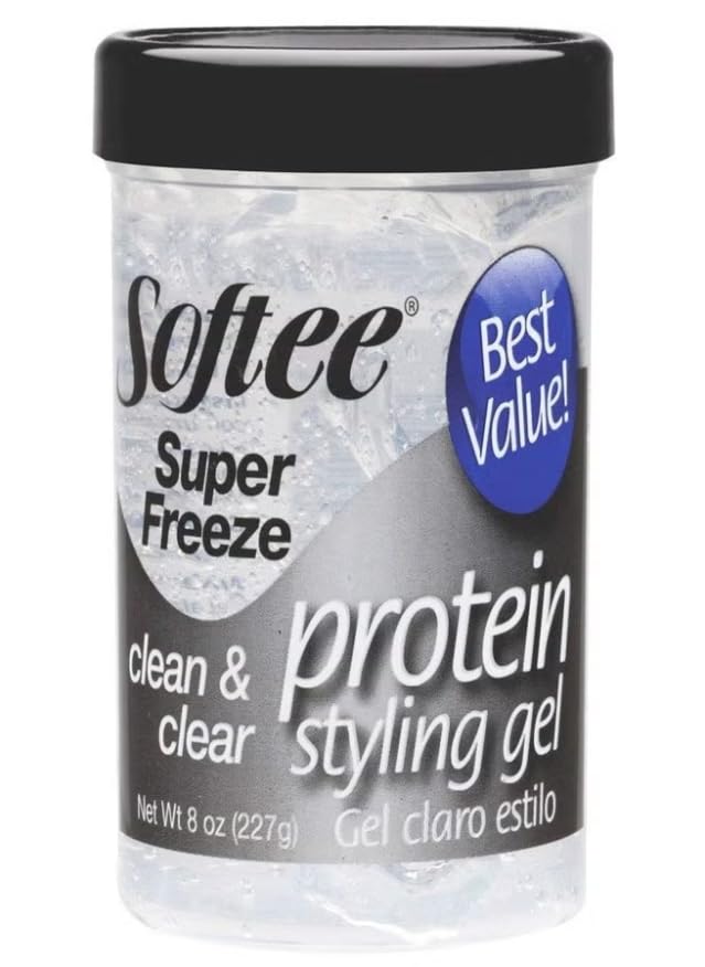 Softee Protein Super Freeze Hair Styling Gel 8 Oz,Pack of 3 Beauty & Personal Care Softee