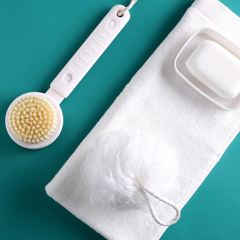Sxdthy Telescopic Long Handle Bath Brush Shower Scrubber Body Cleaning Brush Exfoliation for Wet or Dry Brushing Beauty and Personal Care KAnduo