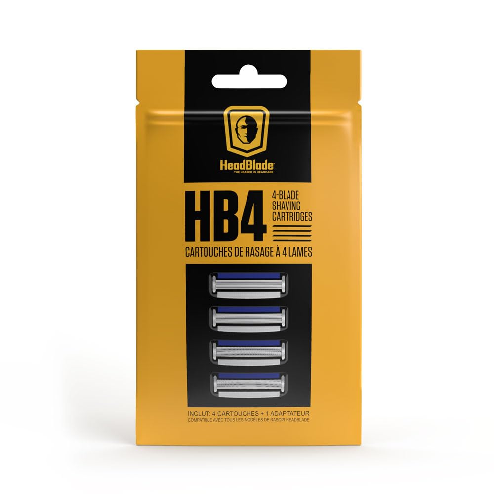ATX Men's Head Shaving Basics Bundle with 5oz HeadSlick Cream, Razor, Blade Refills Beauty and Personal Care HeadBlade