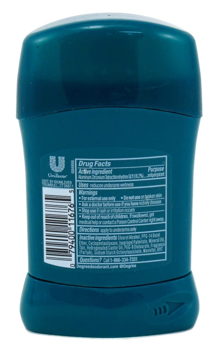 Degree Deodorant 1.7 Ounce Mens Cool Rush (50ml) (6 Pack) Beauty and Personal Care Degree