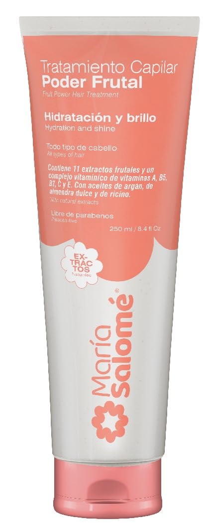 María Salomé Poder Frutal 3-Piece Hair Care Set, Shampoo 400ml, Treatment 250ml, Hair Perfume 120ml, Hydration and Shine, Sulfate Free Beauty & Personal Care Maria Salome