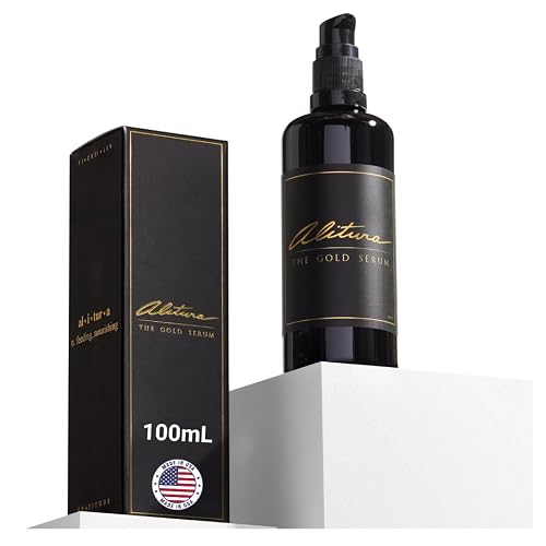 Alitura Gold Serum - Hydrating & Nourishing Facial Serum with Botanicals & Peptides - For a Radiant-Looking Complexion - 100ml Beauty & Personal Care Alitura