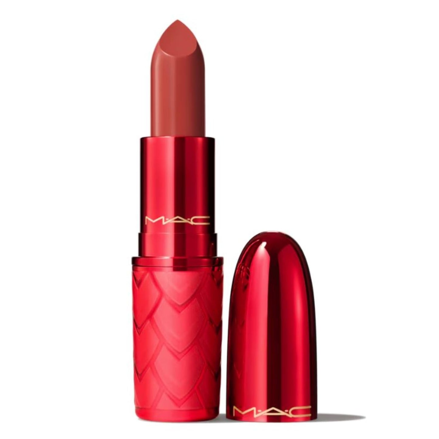 MAC Cosmetics Lovestruck Luck Collection Lustreglass Lipstick - Sweeter Cinnamon (Warm Brick) - 0.1 oz / 3 g Beauty & Personal Care MAC
