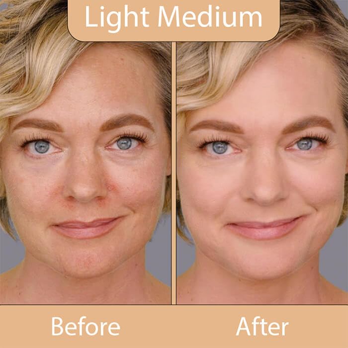LUMINESS Silk Airbrush Spray Foundation & Buffing Brush Kit - Full Coverage Foundation & Dual-Sided Buffing Brush - Buildable Coverage, Anti-Aging Beauty & Personal Care LUMINESS