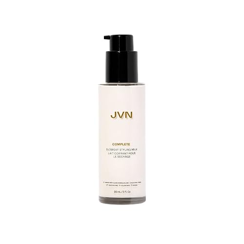 JVN Complete Blowout Styling Milk, 3 Fl Oz, Frizz Fighting, Heat Activated Style Extending Hair Cream and Heat Protectant, Hair Care for Women Beauty & Personal Care JVN