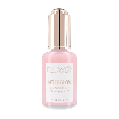 FLOWER Beauty By Drew Barrymore Afterglow Luminous Serum for Glowing Skin with Hyaluronic Acid + Niacinamide - Skin Care Facial Serum - Moisturizing + Beauty & Personal Care FLOWER