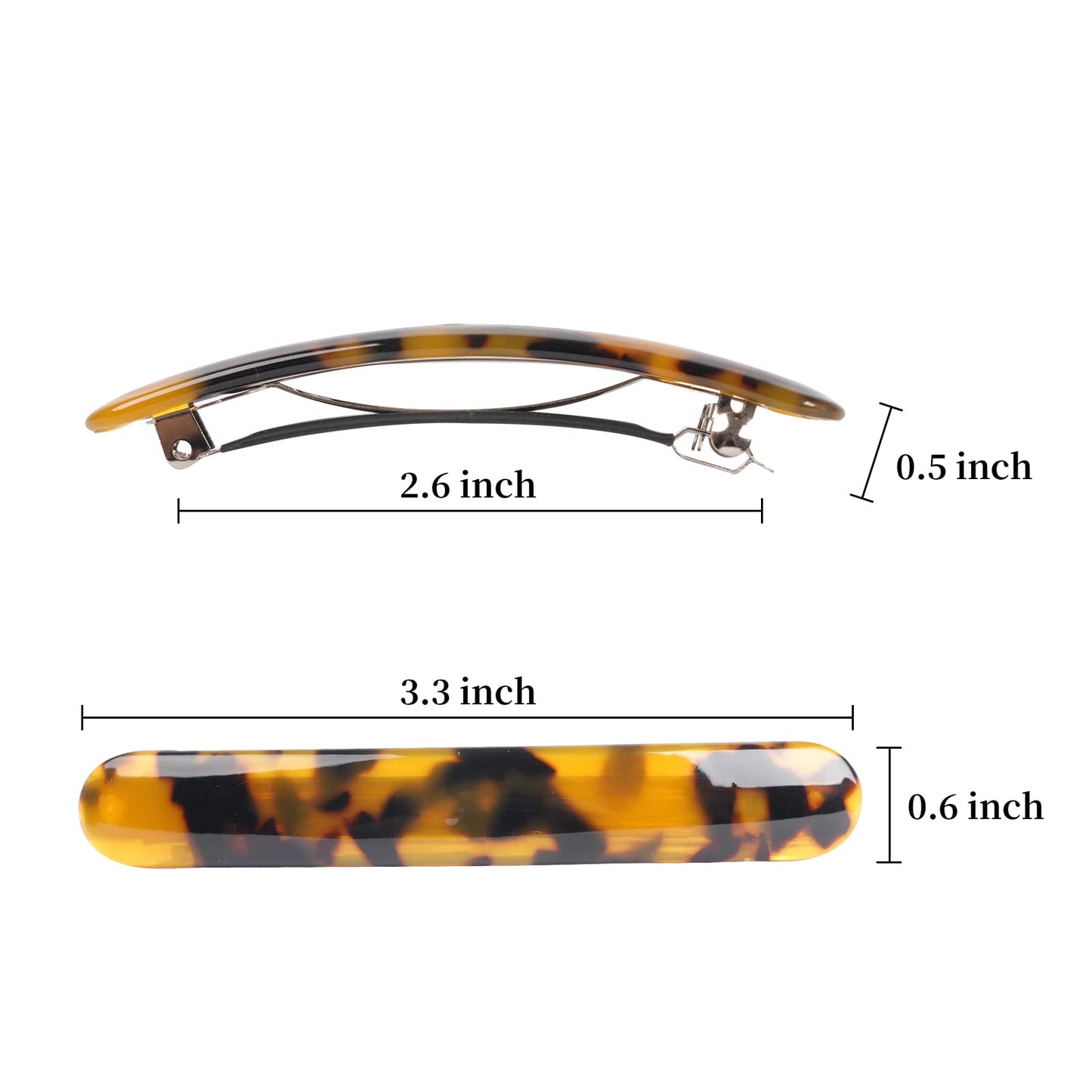 3PCS French Tortoise Shell Automatic Hair Barrettes and Retro Clasps for Women's Thick Medium Volume Hair (Sakura Pink, Ivory, Lavender) Beauty & Personal Care Folansy
