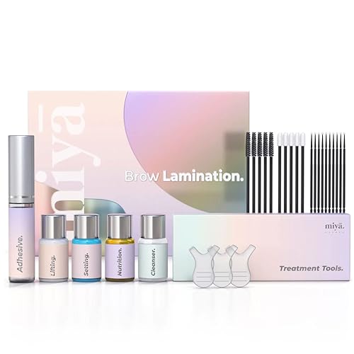 MIYA LASH Brow Lamination Kit | Professional Eyebrow Lamination with Keratin | DIY Brow Lift Kit | Fuller, Thicker Brows for 6 weeks | Includes Easy Beauty & Personal Care MIYA LASH