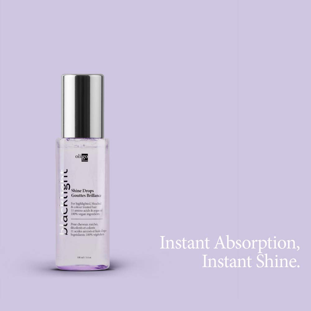Oligo Professionnel - Blacklight Shine Drops - Weightless hair oil - Anti frizz serum - Argan oil - Nourishing - Paraben Free - Instant shine - 3.4 oz Beauty & Personal Care Oligo Professionnel