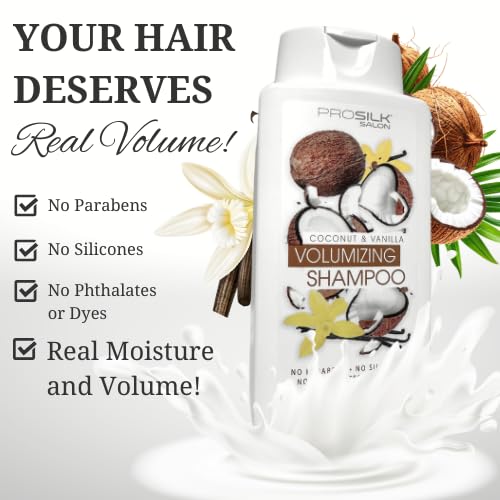 Prosilk Coconut & Vanilla Volumizing Shampoo, 15 fl oz