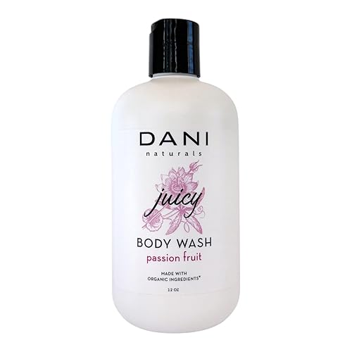 DANI Naturals Passion Fruit Body Wash, Vegan, Sulfate-Free, Made with Organic Ingredients, 12 fl oz Beauty & Personal Care DANI
