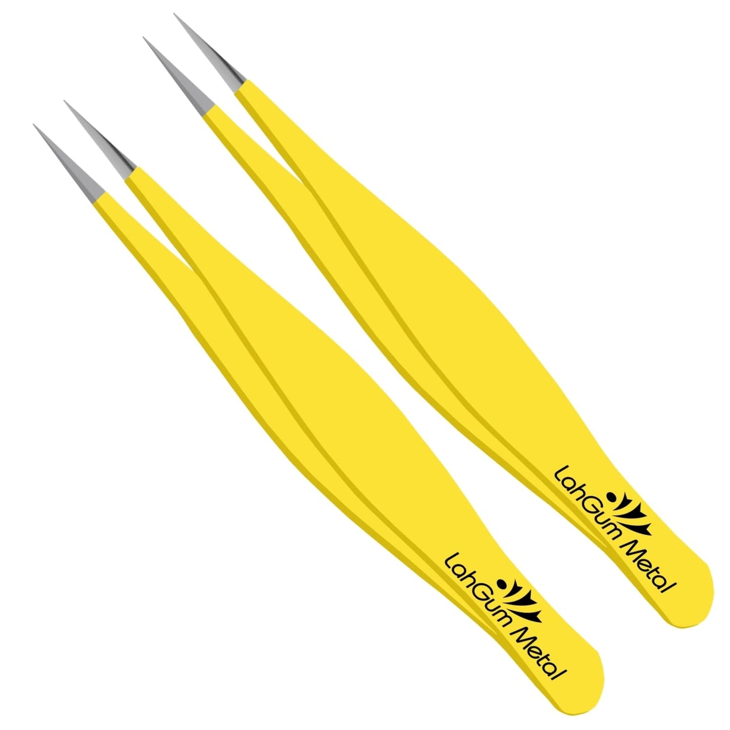 Super Sharp Pointed Tweezers Precision Fine Point Tip Ingrown Hair Tweezers Kit Best Pointed Tweezers For Women Chin Hair Removal, Extra Thin Tweezers Beauty and Personal Care LahGum Metal