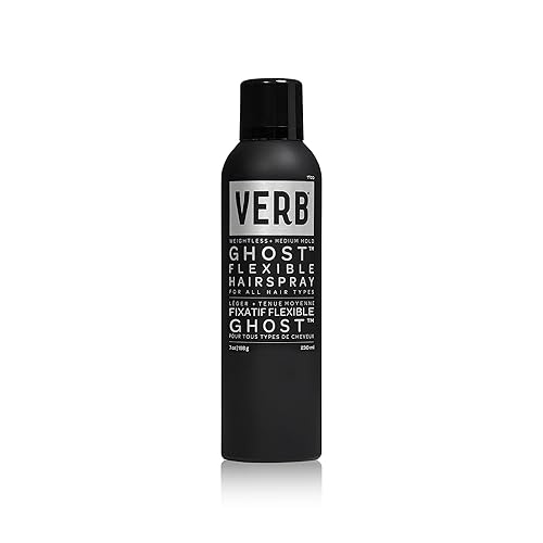 VERB Ghost Flexible Hairspray - Weightless Medium Hold - Infused with Moringa Oil - Anti-Frizz + Promotes Radiant Shine - for All Hair Types, 7 oz Beauty & Personal Care VERB