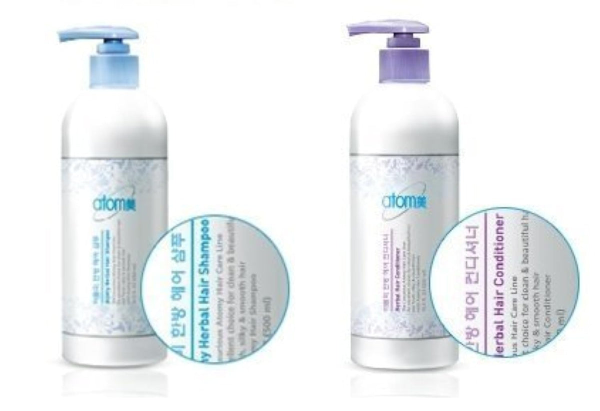 Atomy Herbal Hair Shampoo 500ml + Conditioner 500ml