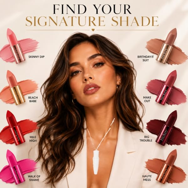 Hickey Lipstick The Vault Collection - 8 Piece Refill Set - (Mile High, Birthday Suit, Walk of Shame, Skinny Dip, Beach Babe, Big Trouble & More) - Beauty & Personal Care Hickey