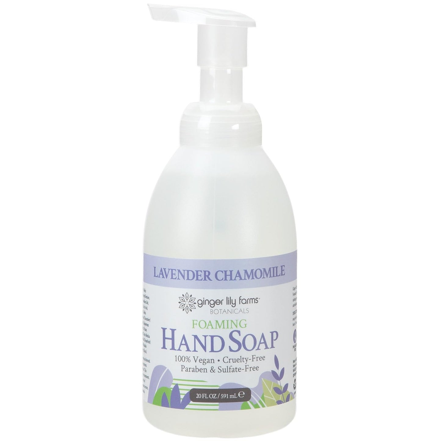 Ginger Lily Farms Botanicals All-Purpose Foaming Hand Soap Refill, 100% Vegan & Cruelty-Free, Lavender Chamomile Scent, 20 Fl Oz (Pack of 1) Beauty & Personal Care Ginger Lily Farms