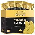 Maskiss 24k Gold Under Eye Patches (50 Pairs), eye mask, Collagen Skin Care Products, Eye Patches for Puffy Eyes, eye masks for dark circles Beauty & Personal Care Maskiss