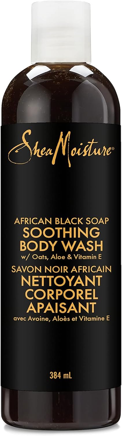 Unilever Shea Moisture Soothing Body Wash for dry skin African Black Soap paraben free 384 ml Beauty & Personal Care Unilever