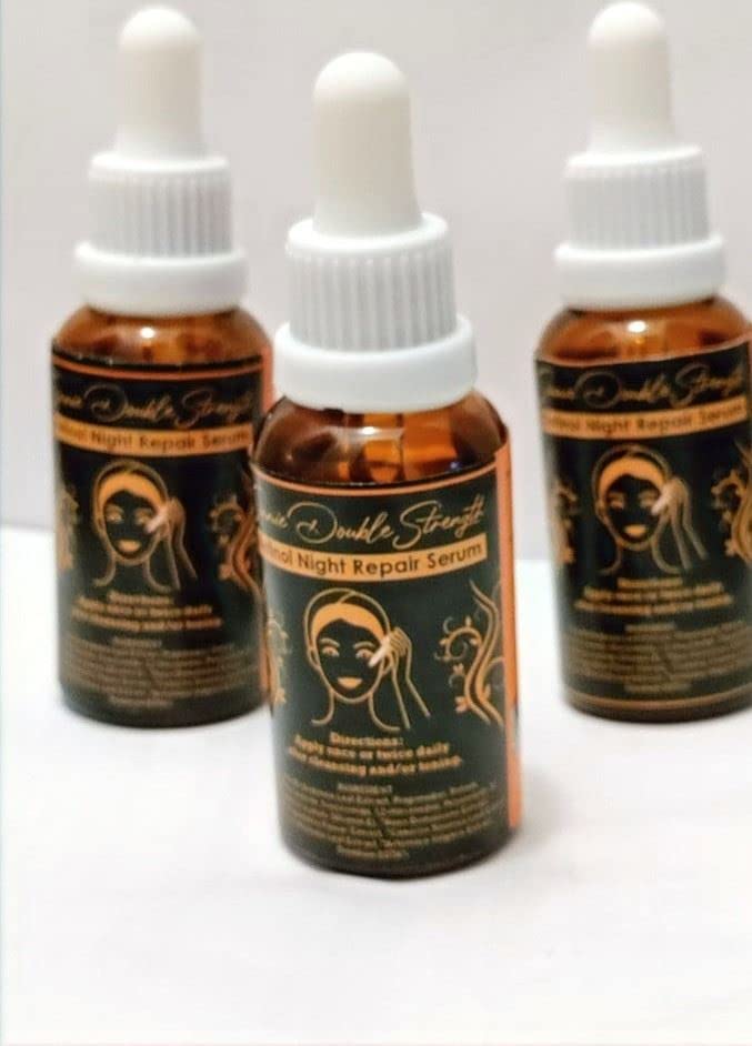 Simmie Double Strength Retinol Night Repair Serum Combo (1 Fl Oz) Beauty & Personal Care Simmie